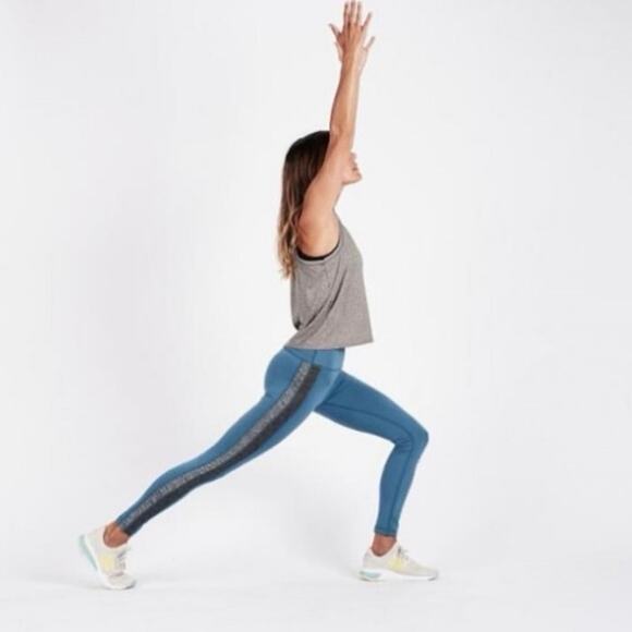 Vuori Racer High-Rise Blue/Gray Leggings Women's Size Small - Picture 3 of 10